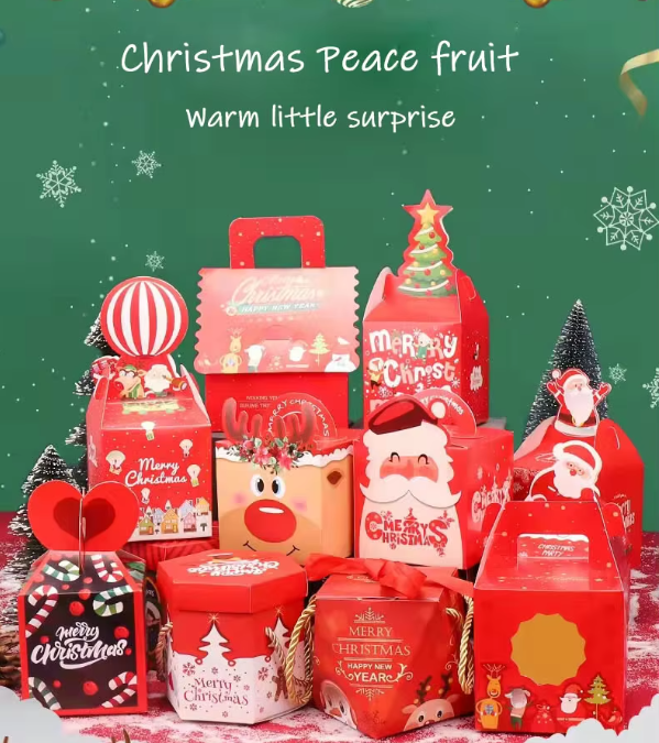 Christmas Kids Candy Gift Box New Year Home Decoration-Elegant Paper Boxes for Holiday Gifts