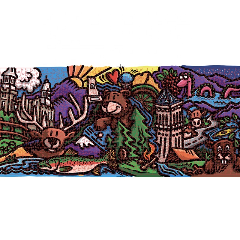 Free Sample Puzzle 100 500 1000 Piece Children Jigsaw Puzzle With Color Box Jigsaw Puzzle