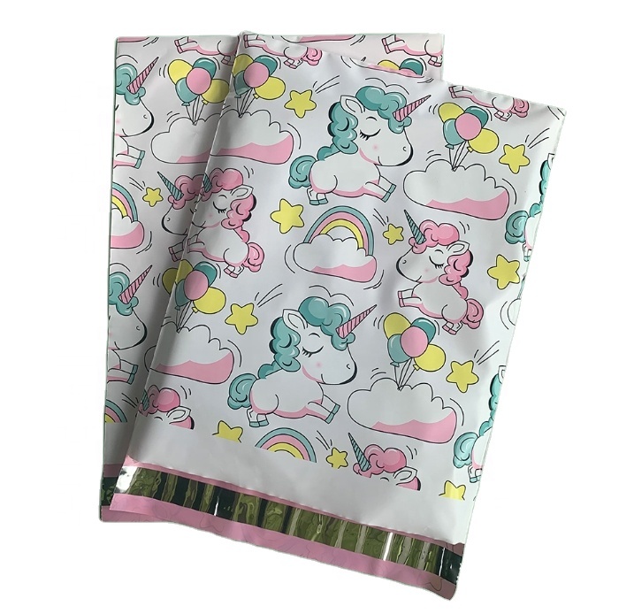 Factory Direct Sale Multifunctional Colorful Kawaii Plastic Mailing Bag