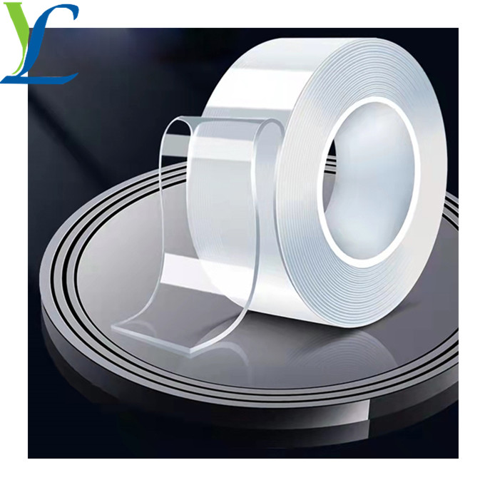 Heavy Duty Double Sided 40mm Nano Tape Jumbo Roll Water Activated Acrylic Adhesive for Masking Waterproof PE Material