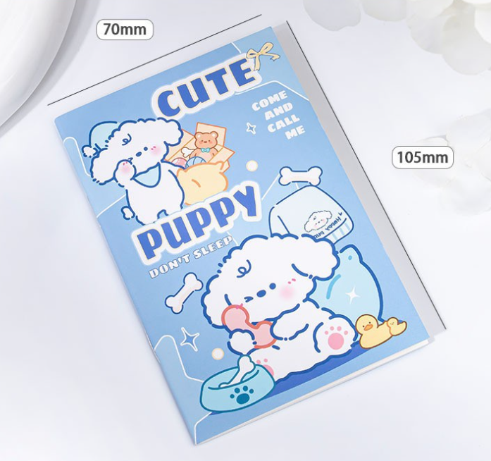 Wholesale Creative Cartoon Mini Portable Notebook A5 Size Paper Cover Prize for Primary School Students with Horizontal Line