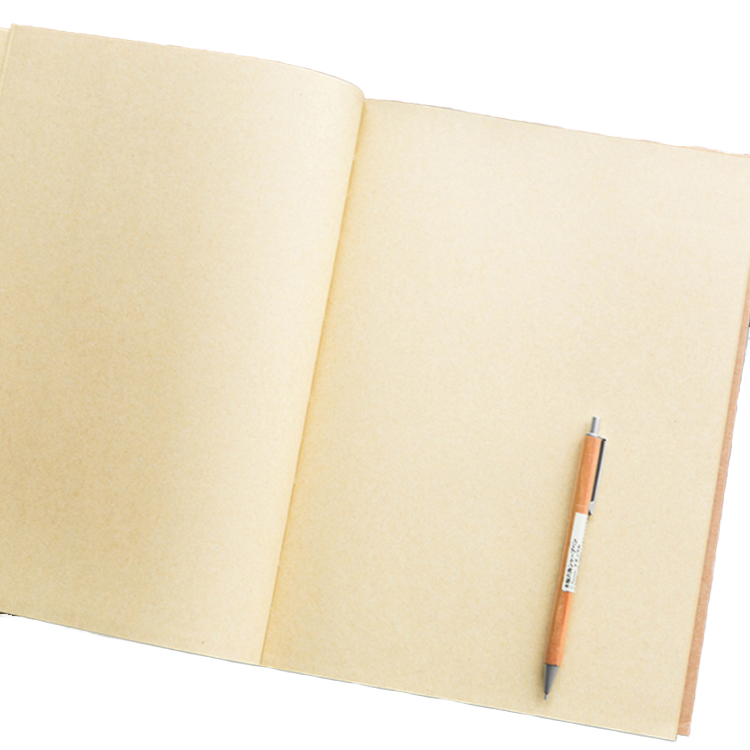 Custom Creative Vintage Kraft Paper Sketchbook Notepad Blank Notebook for Drawing Graffiti with Sewing Binding