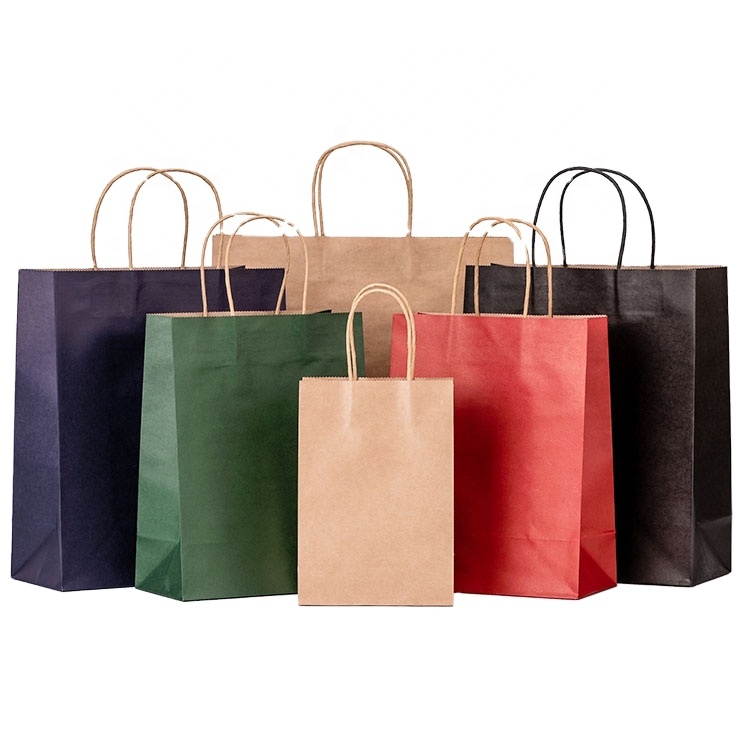Exquisite Paper Handbag Clothes Paper Bag Take Away Paper Bag Clear Color Printing