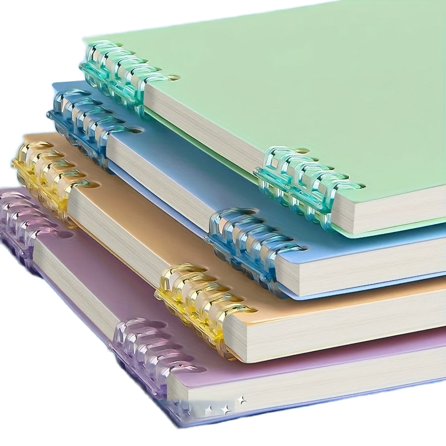 New Creative Macaron A5 Notebook Promotional Spiral Organizer 60 Inner Pages Loose-leaf Binding Paper A4 B5 Sizes Available