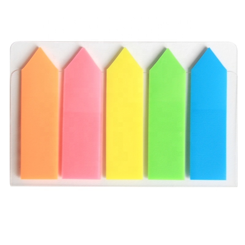 Lower Moq Factory Price Colorful Custom Design Transparent Sticky Notes Arrow Film Index Post Self-adhesive It Sticky Notes