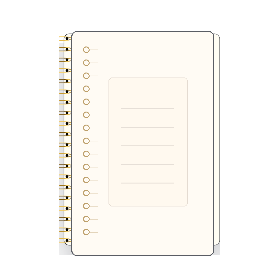 Custom notebook cover preview