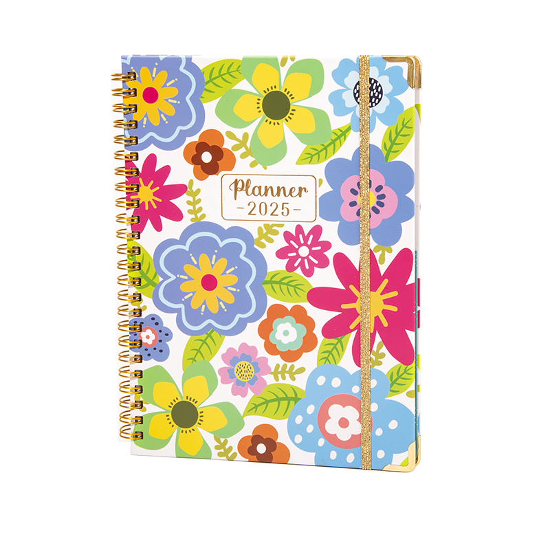 Custom spiral bound printed journal notebook