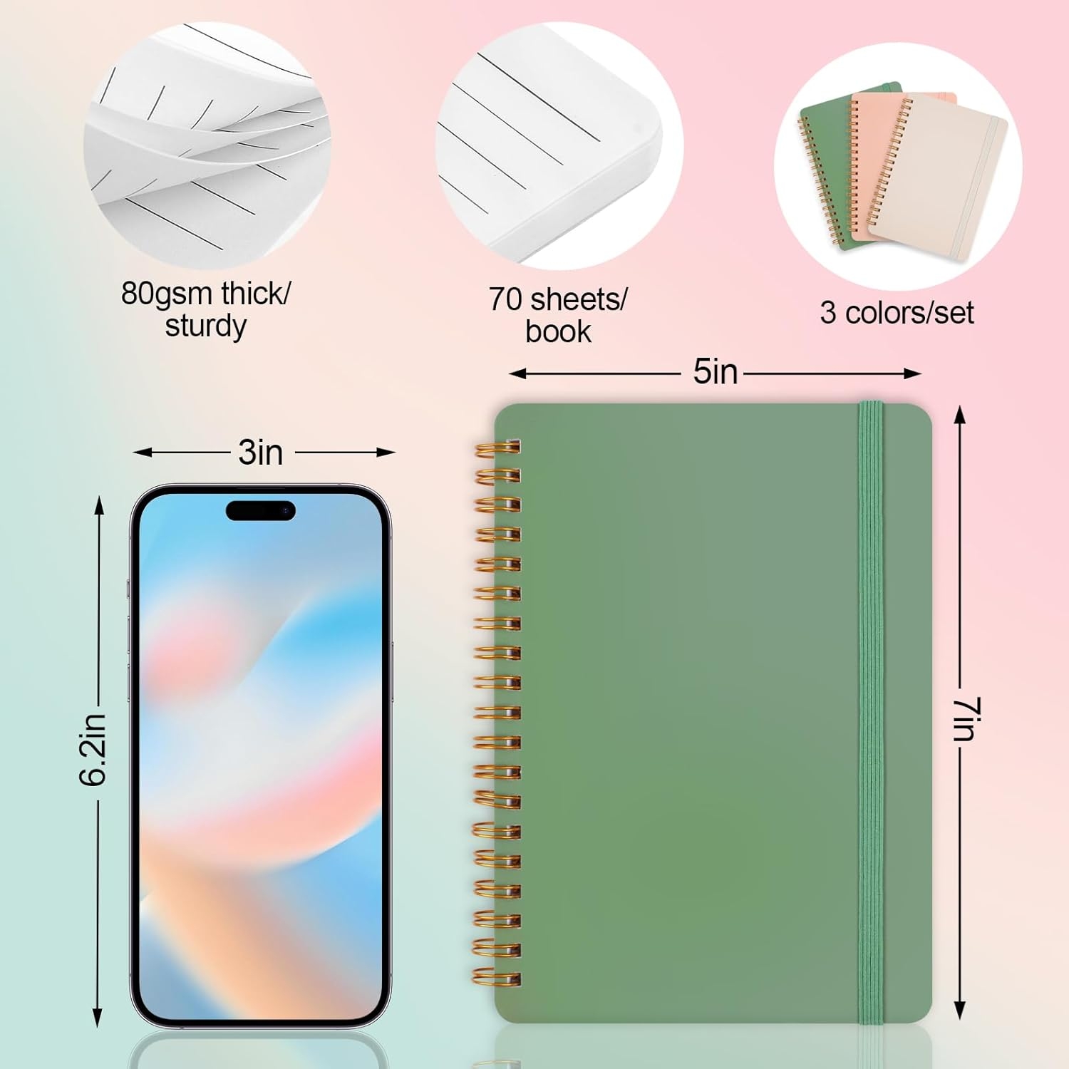 PU leather school and business planner